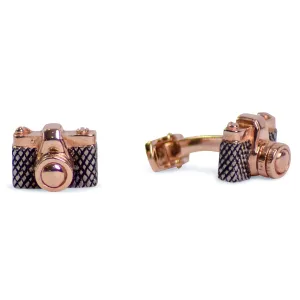 Camera Rose Gold Cufflinks