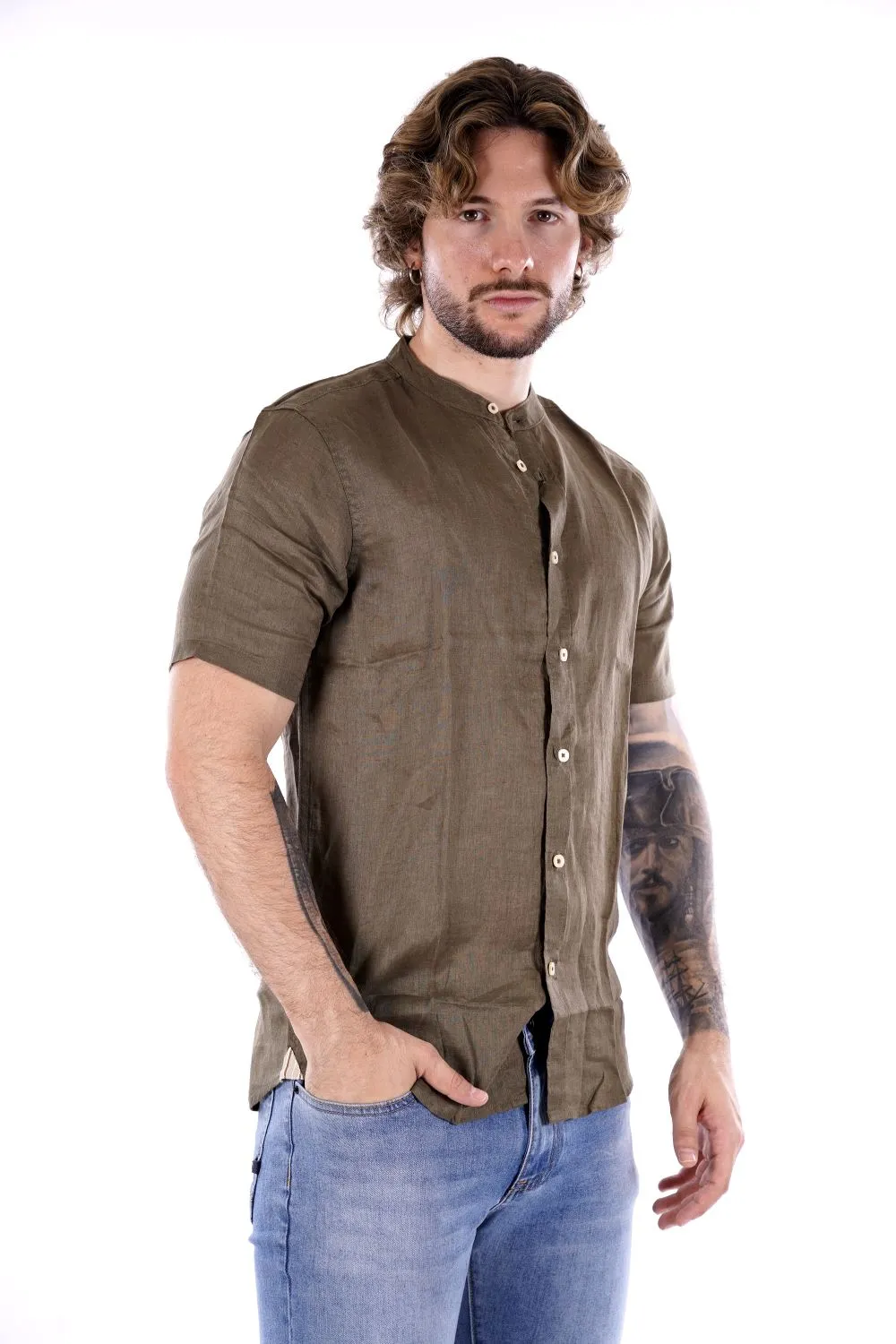 Camicia MARK UP da Uomo - verde MK13006MILITARE