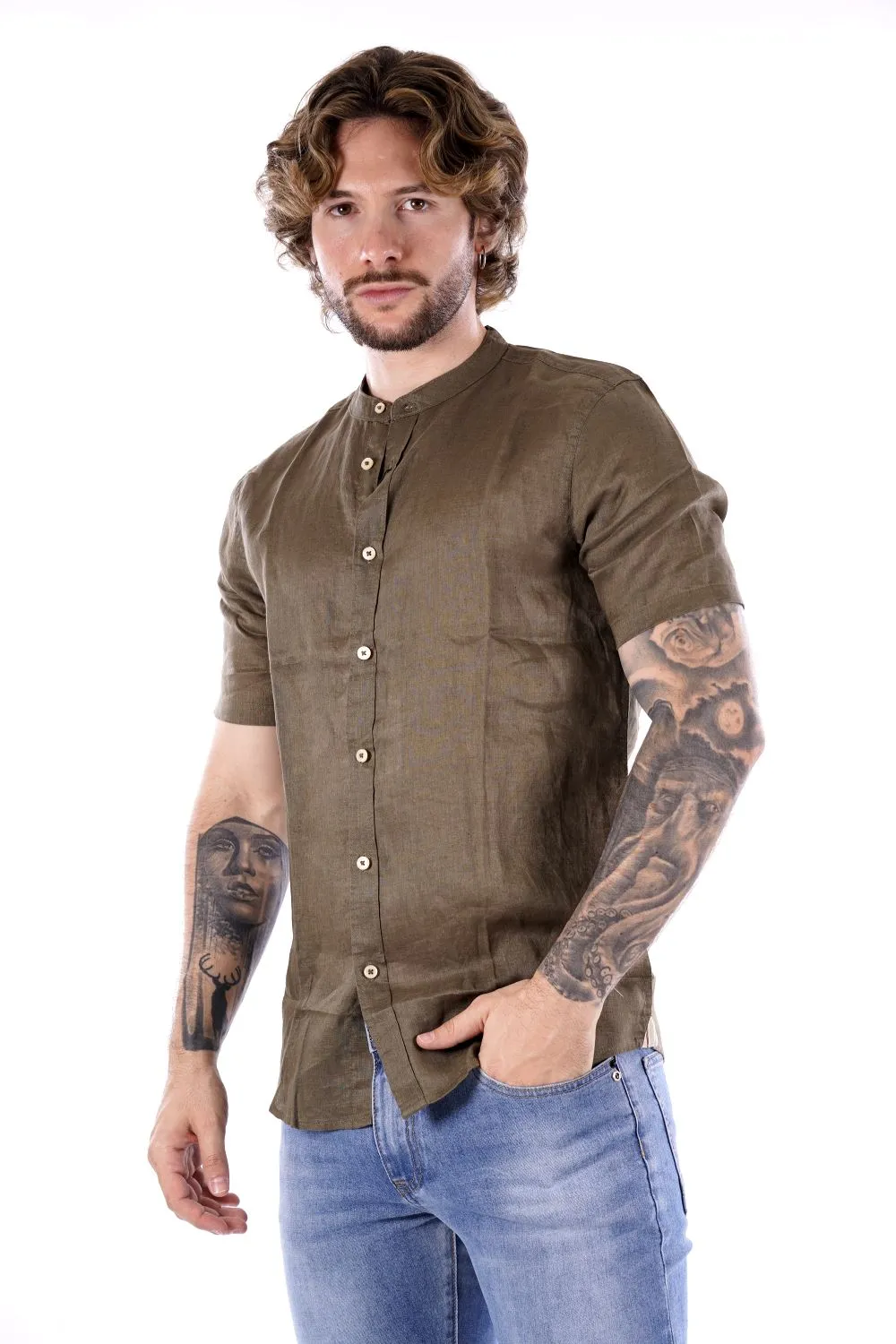 Camicia MARK UP da Uomo - verde MK13006MILITARE