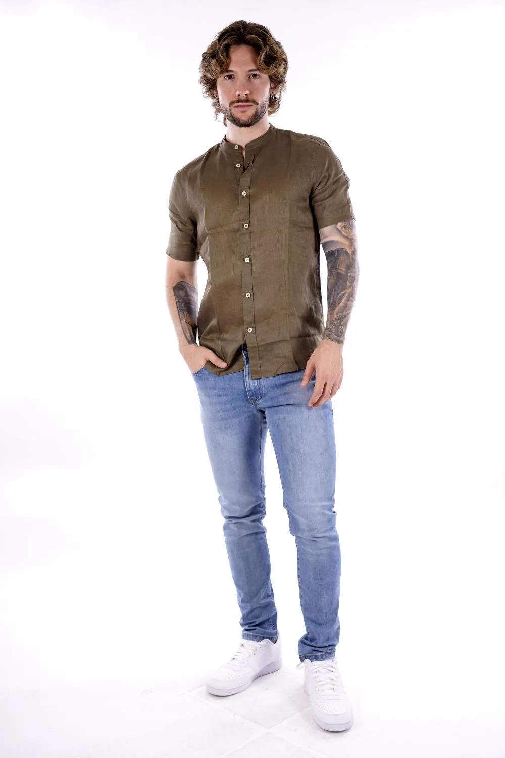 Camicia MARK UP da Uomo - verde MK13006MILITARE