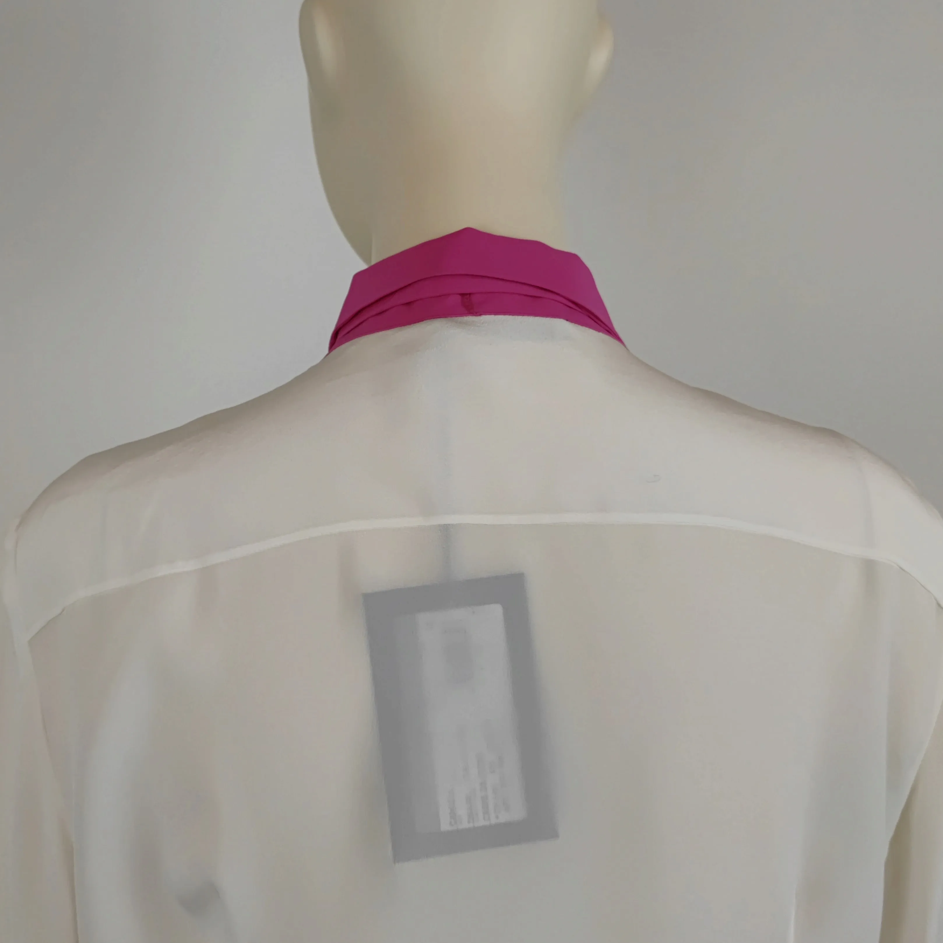 Camicia Prada 2015 pura seta talco   pink