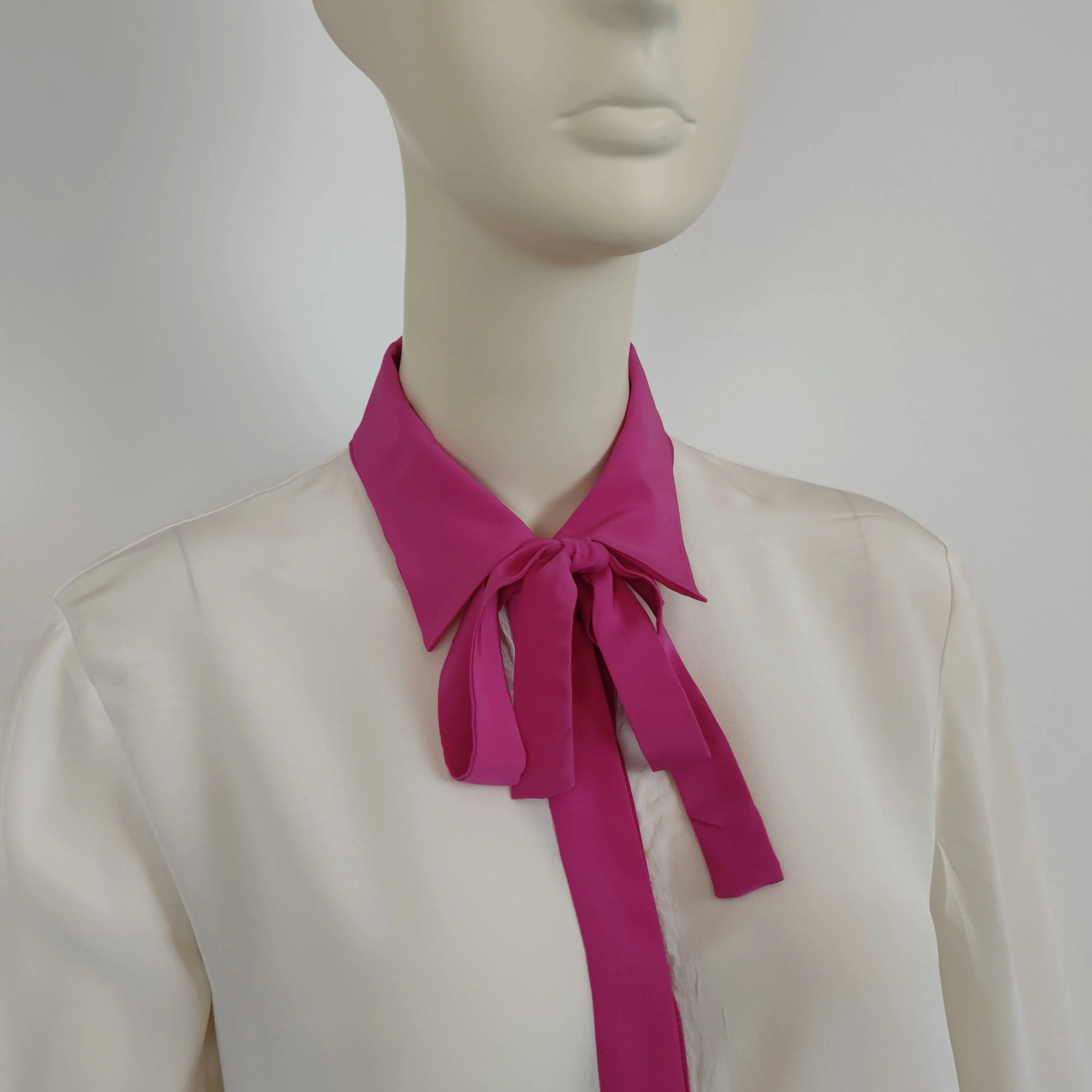 Camicia Prada 2015 pura seta talco   pink