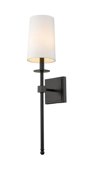 Camila 1-Light Wall Sconce in Matte Black