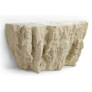 Camilla Fossilized Clam Console Table