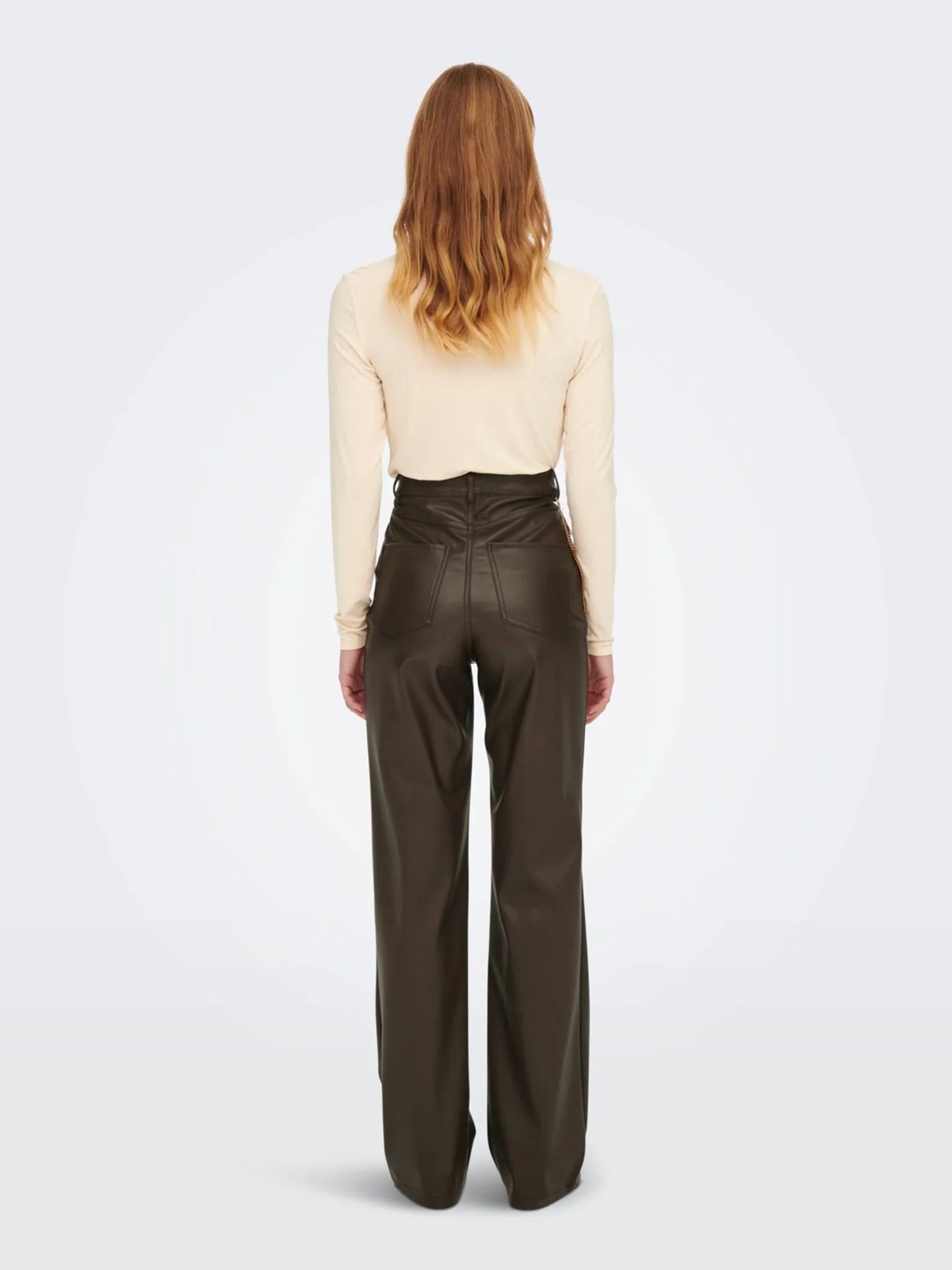 Camille Wide Faux Leather Pants - Delicioso