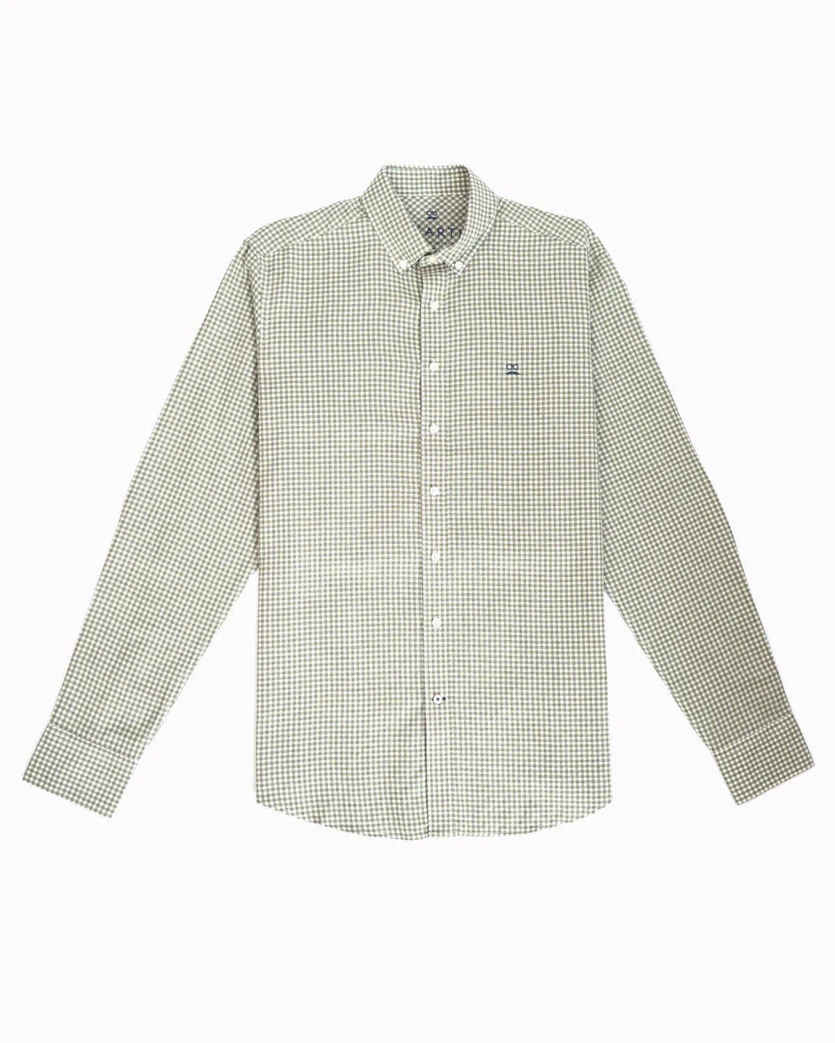 Camisa Cuadros Gingham Verde Jade