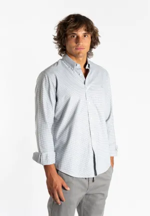 Camisa Cuadros Taxi Gris Ceniza