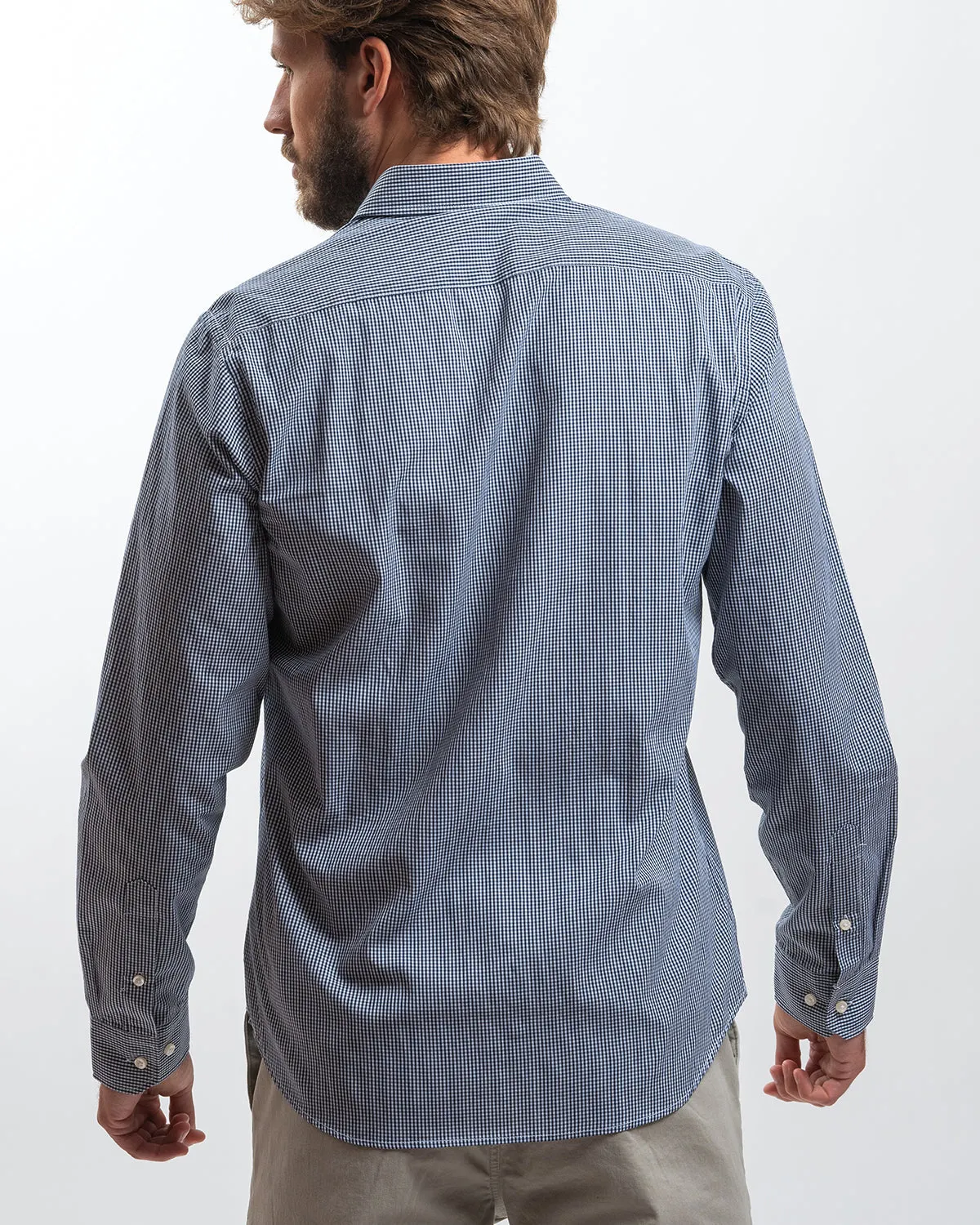 Camisa Cuadros Vichy Marino