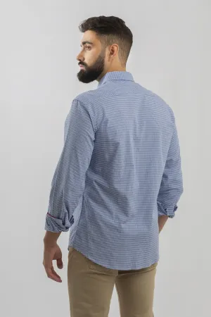 Camisa Vichy Estructura Marino