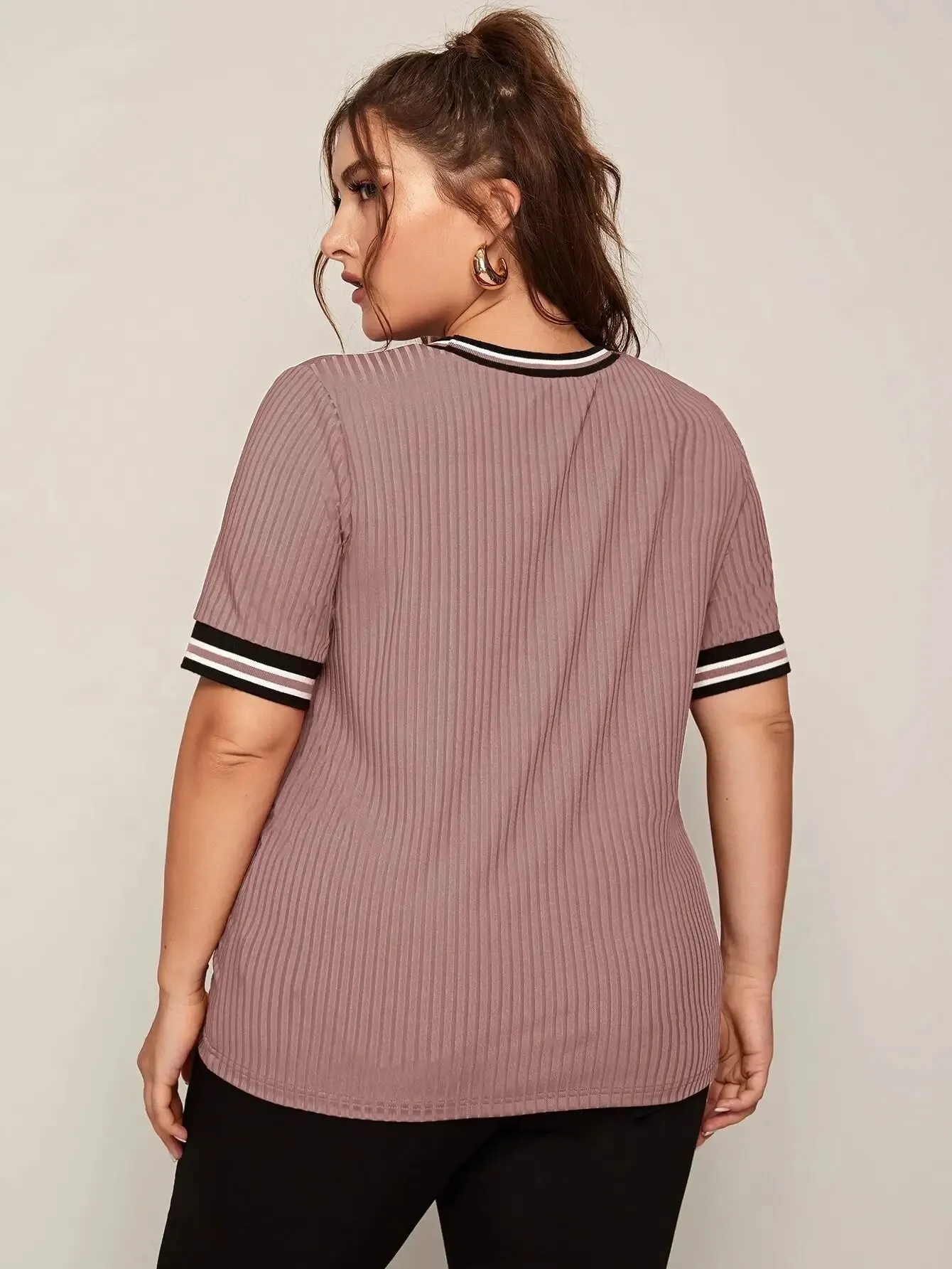 Camiseta De Malha Plus Size - Anna