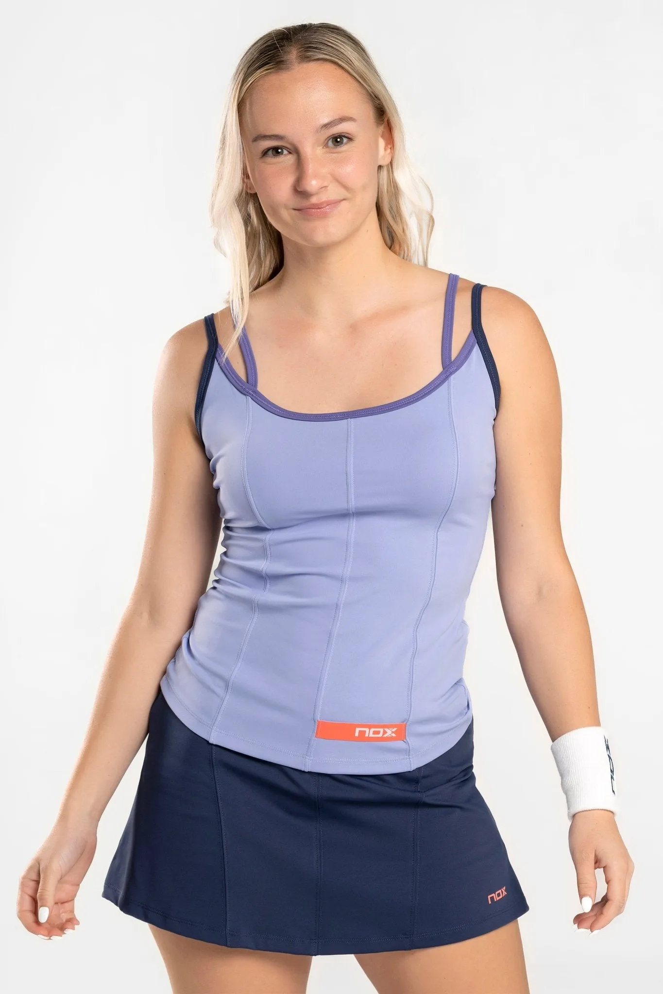 CAMISETA tirantes deportiva de pádel mujer PRO lavanda claro