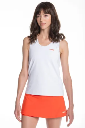 Camiseta tirantes mujer TEAM blanco