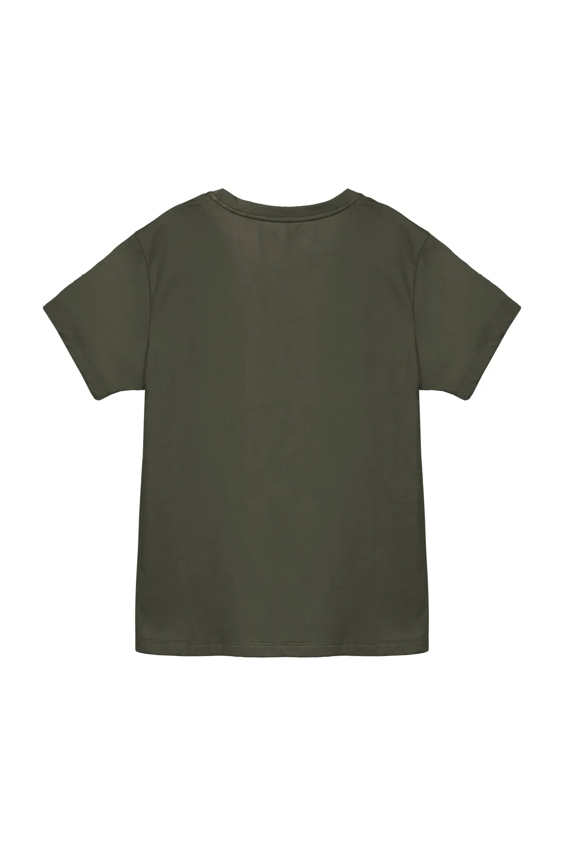 Camiseta verde estampada para hombre