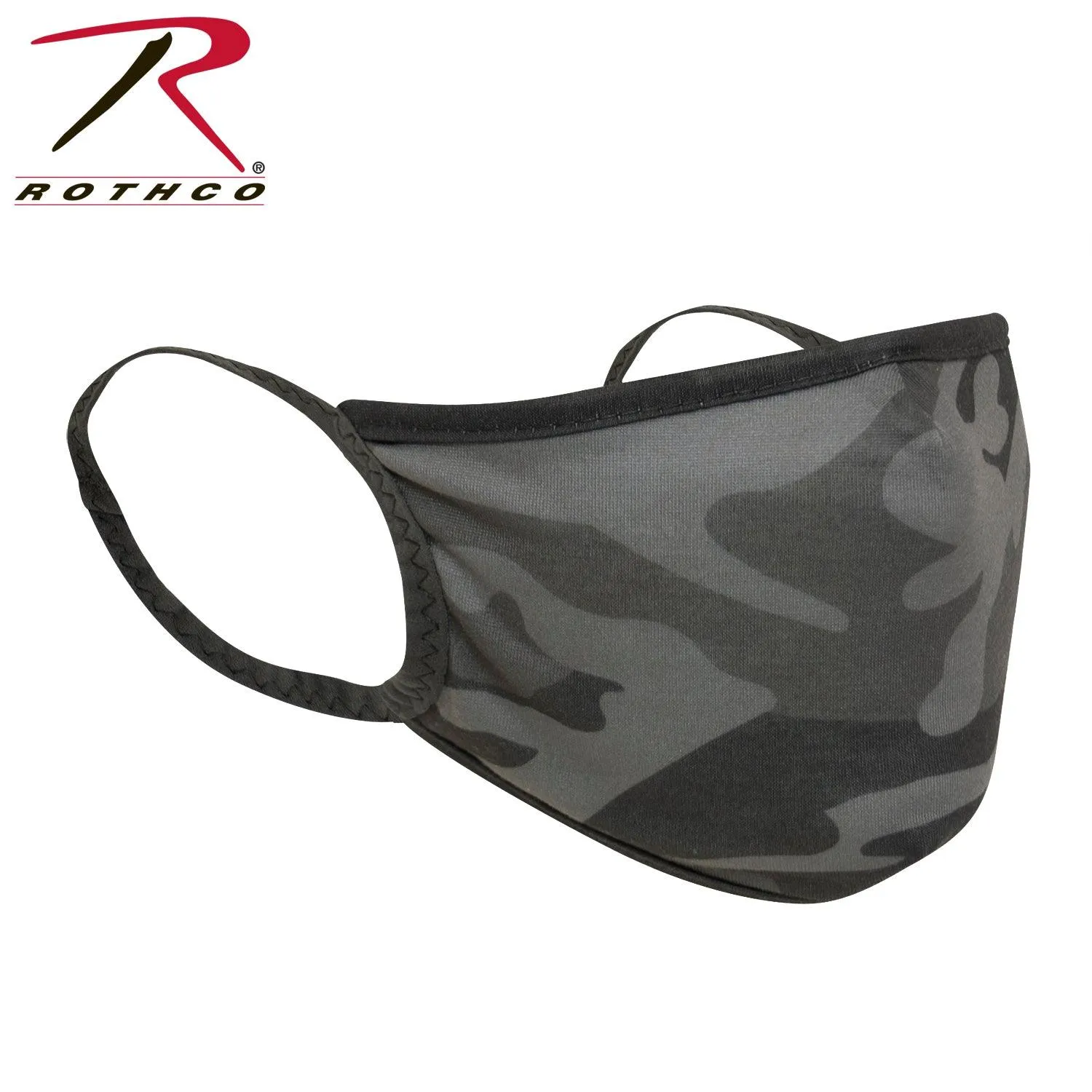 Camo 3-Layer Polyester Face Mask