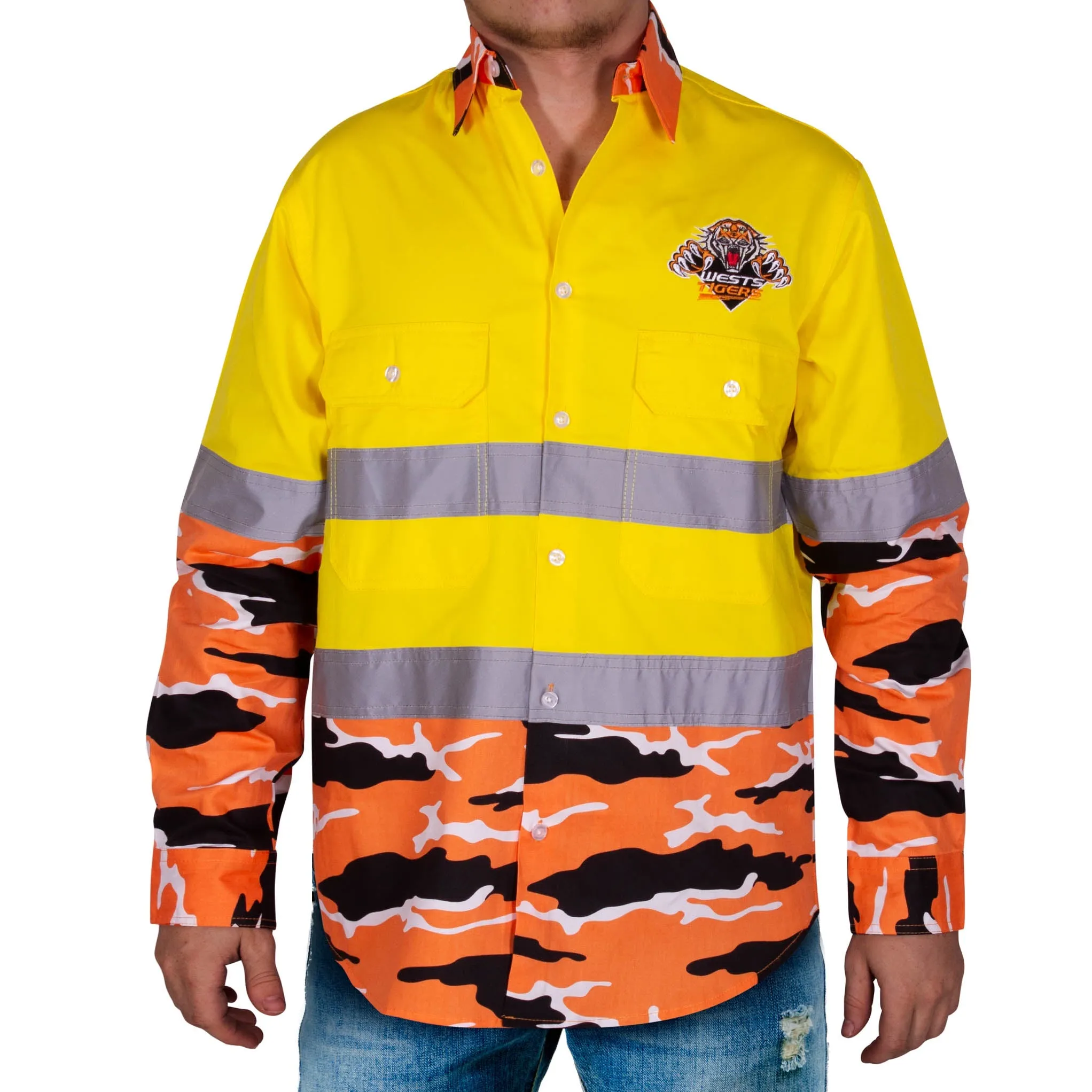 Camo Hi-Vis Shirt NRL Wests Tigers