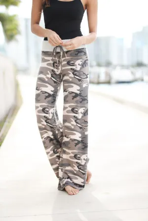 Camo Print Pants