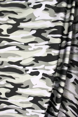 Camo Print Spandex Fabric Sample