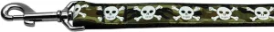 Camo Skulls Nylon Dog Leash 5-8 Inch Wide 4ft Long