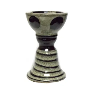 Candle Holder, Gray/Black