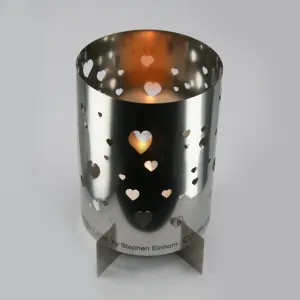 Candlelight with Hearts Design