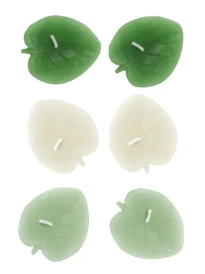 Candles in Leaf Shape - 6 Pieces