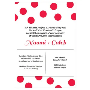 Candy Colorful Invitation Red