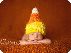 Candy Corn Hat Handspun Merino