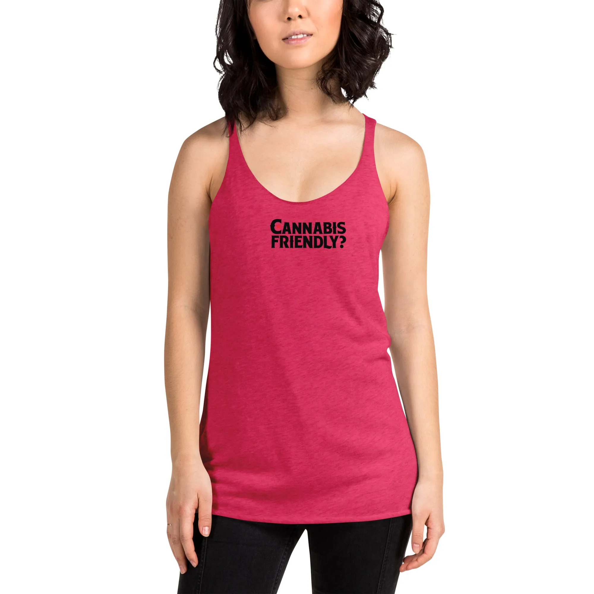 Cannabis Friendly? Women's Racerback Tank