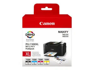 Canon Ink Pgi-1500Xl Multipack - Black, Color (Cyan, Magenta, Yellow)