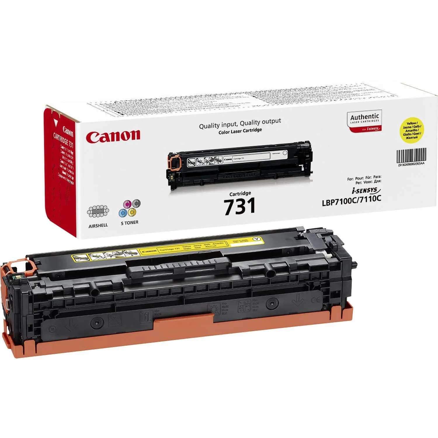 Canon Toner Cartridge 731 Y - Yellow