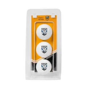 Canterbury Bulldogs Optima Golf Ball 3 Pack