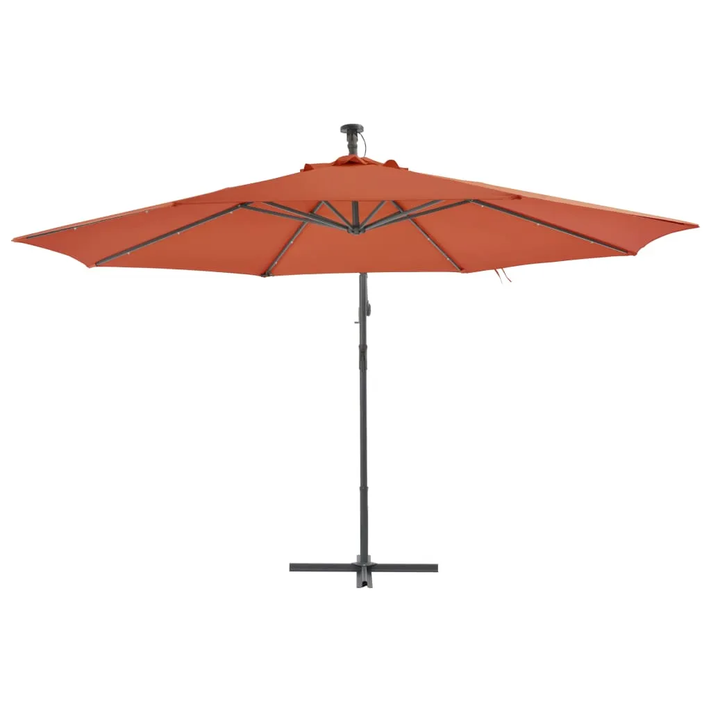 Cantilever Umbrella with Aluminium Pole 350 cm Terracotta