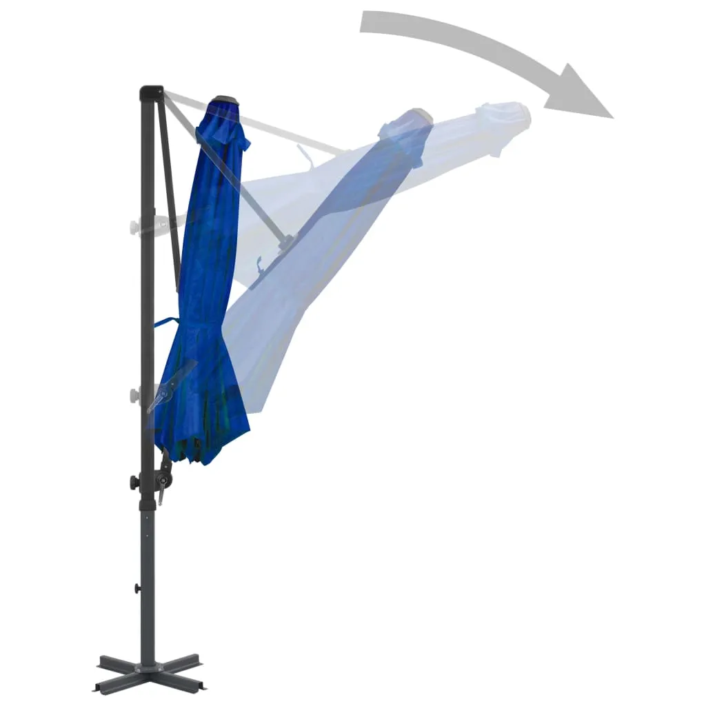 Cantilever Umbrella with Aluminium Pole Azure Blue 300 cm