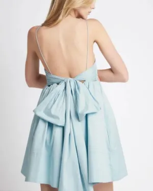 Cantina Mini Bow Back Dress Ice Blue