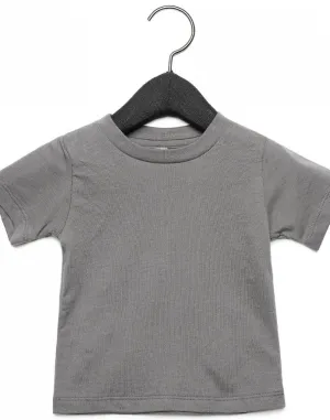 Canvas Baby Crew Neck T-Shirt | ASPHALT