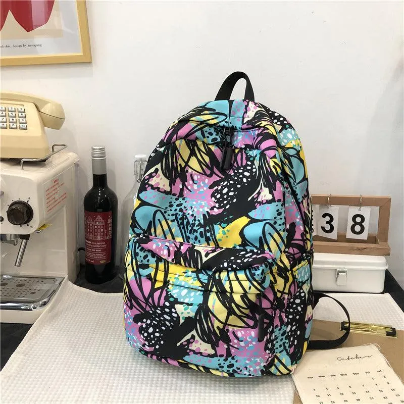 Canvas Backpack - Hearts