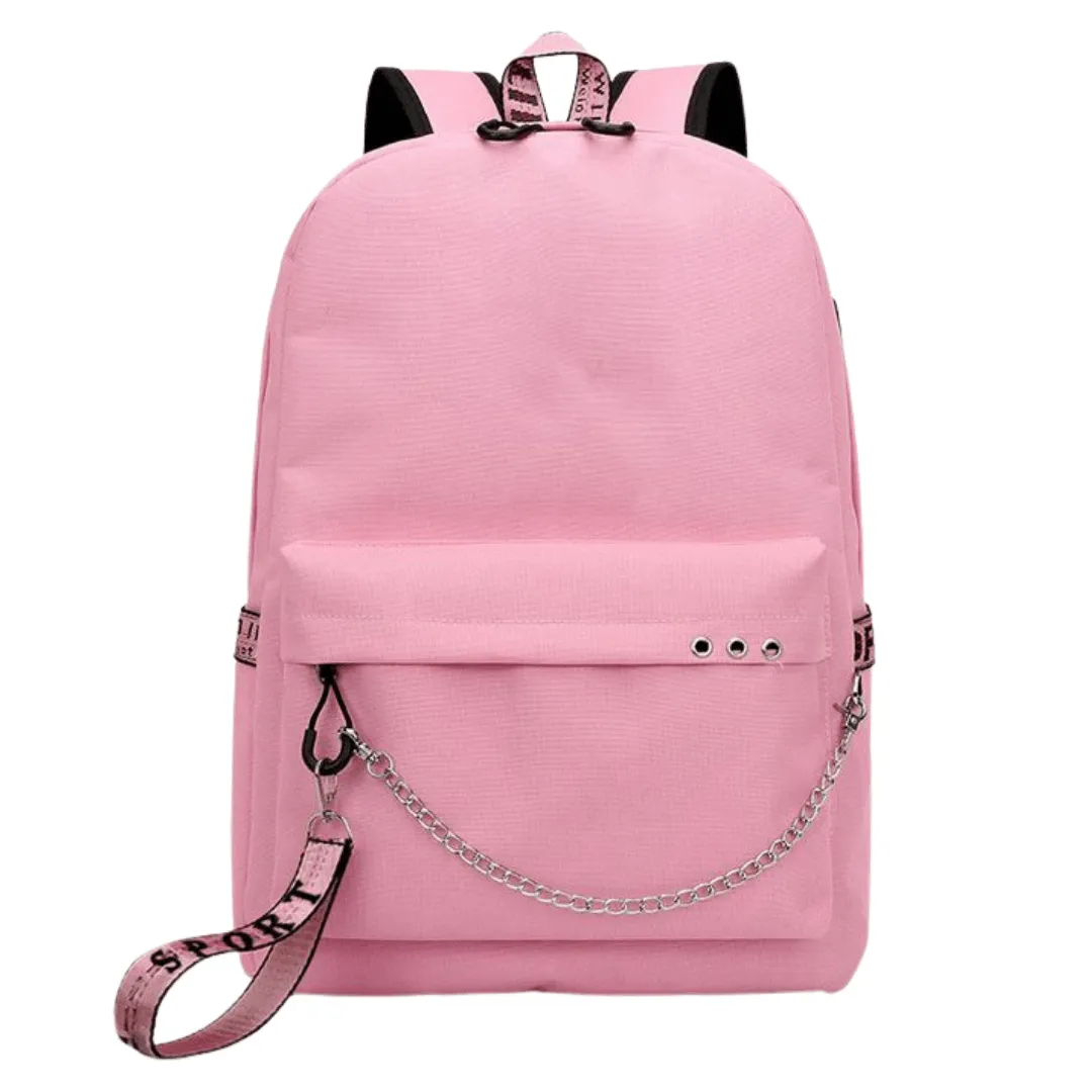 Canvas Backpack - Pink