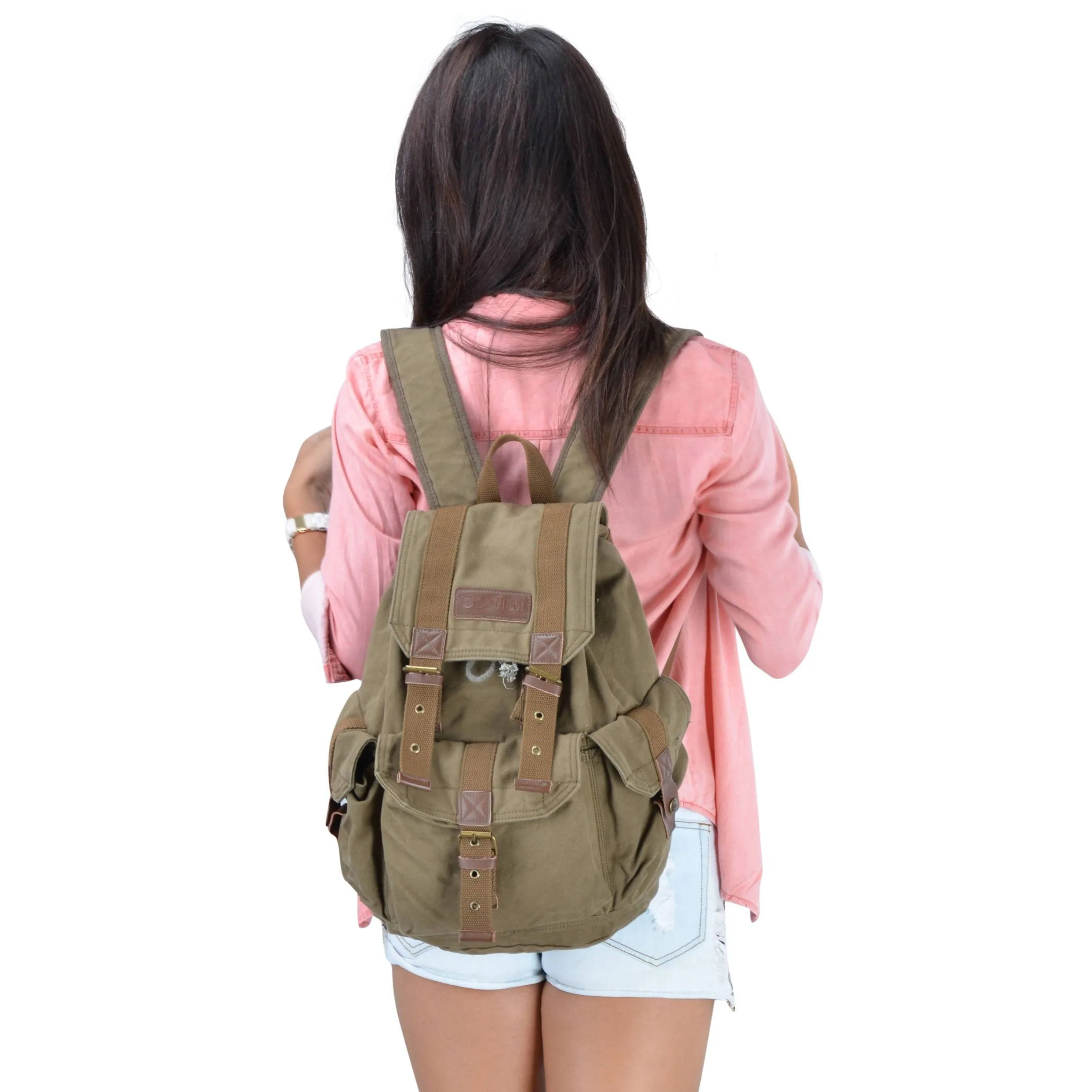 Canvas Backpack Rucksack #21101