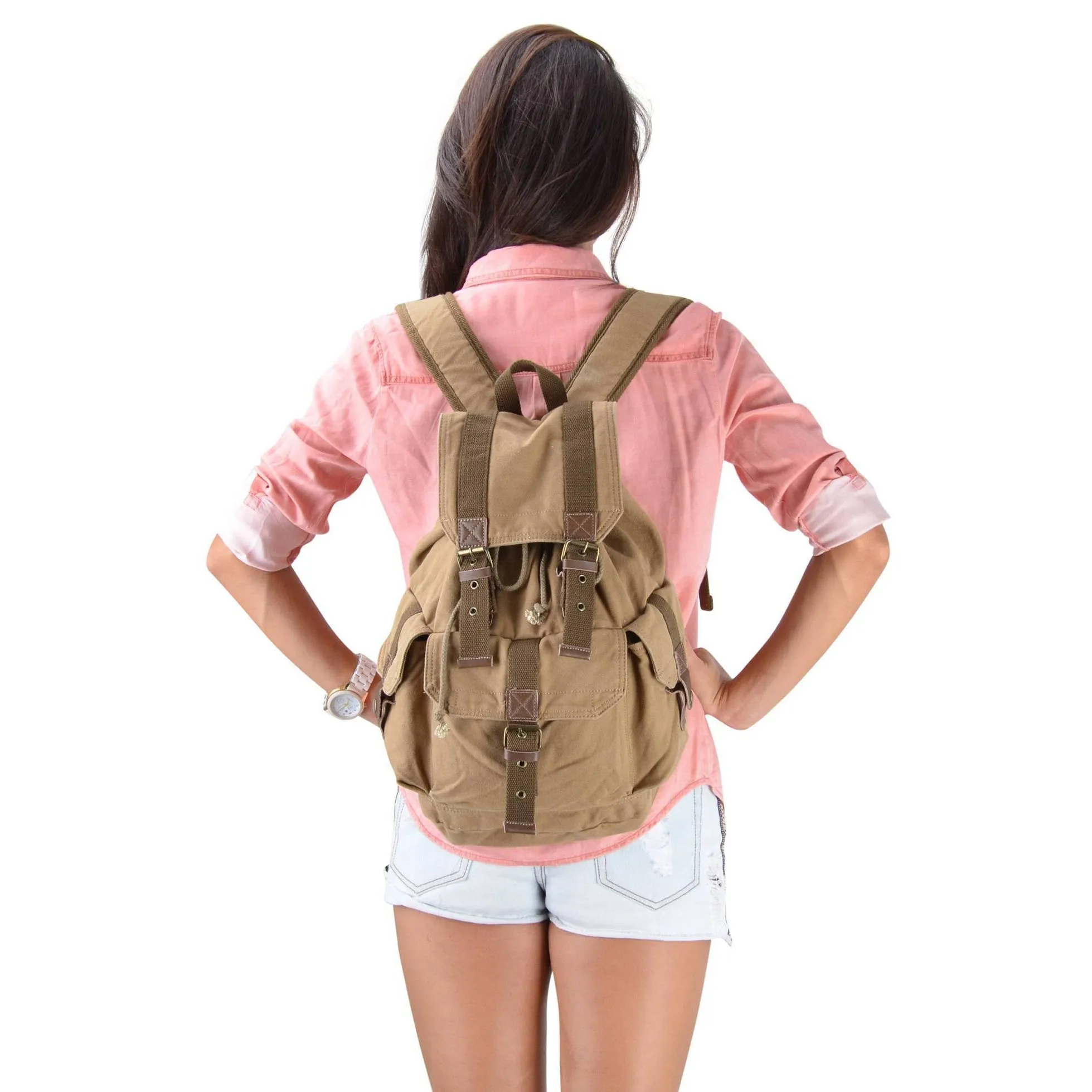 Canvas Backpack Rucksack #21101