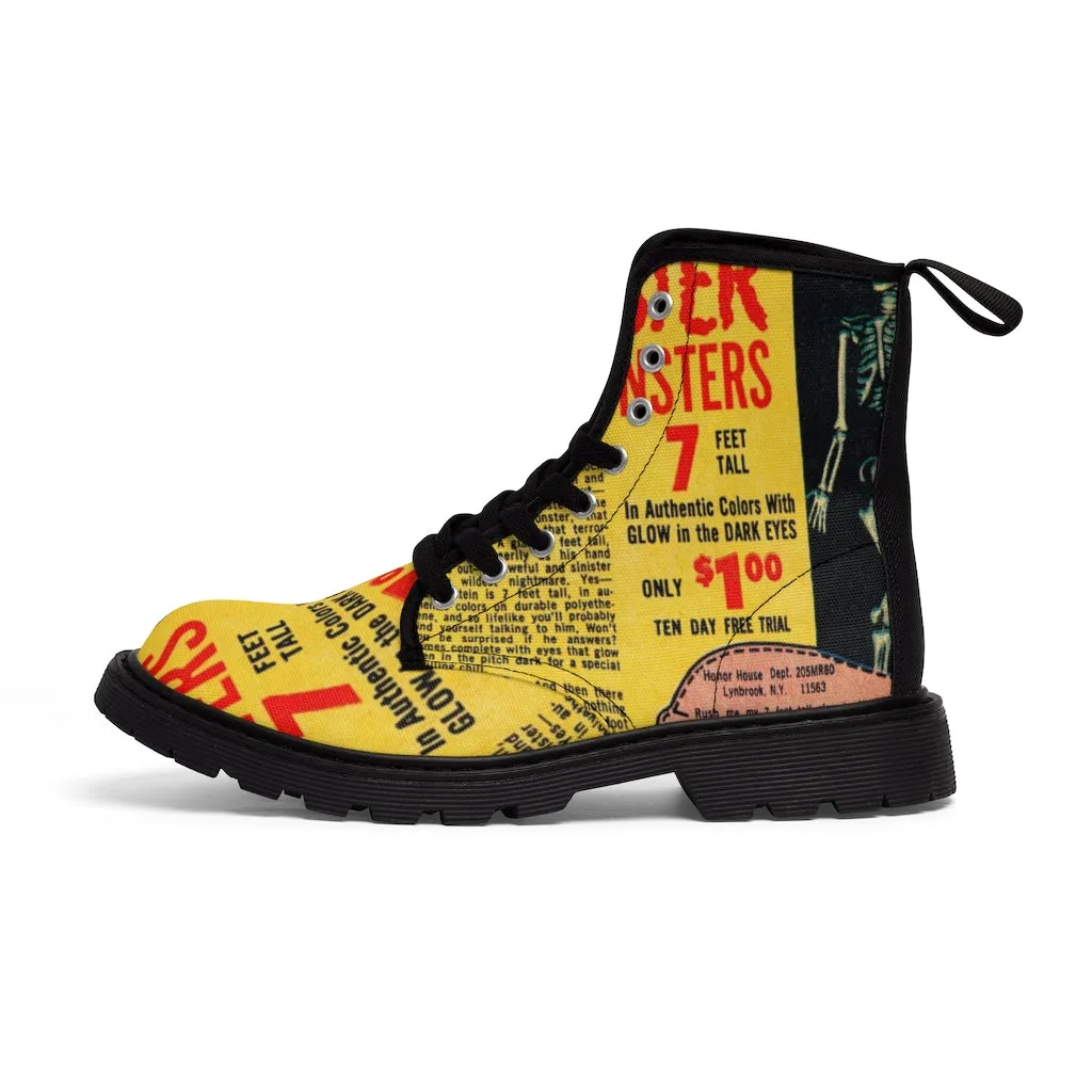 Canvas Boots AL BLUE DESIGNED MONSTERS