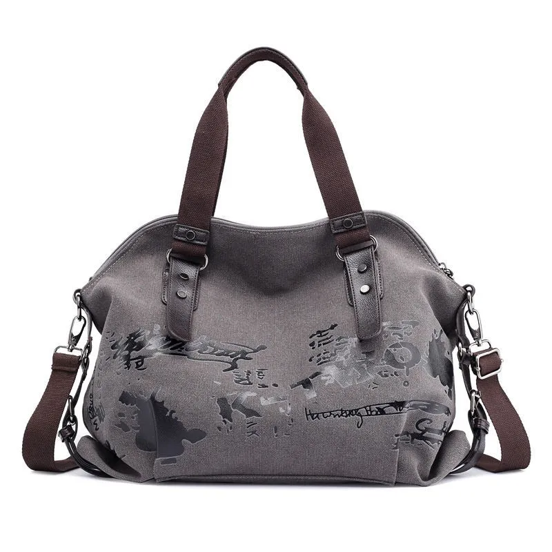 Canvas Large Capacity Female Hand Bags