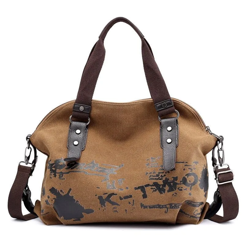 Canvas Large Capacity Female Hand Bags