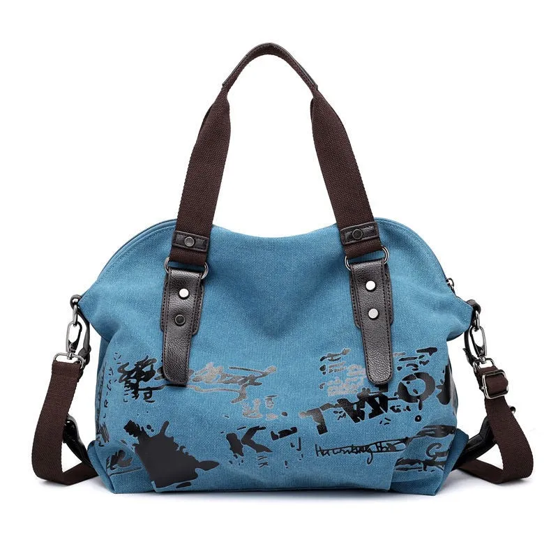 Canvas Large Capacity Female Hand Bags