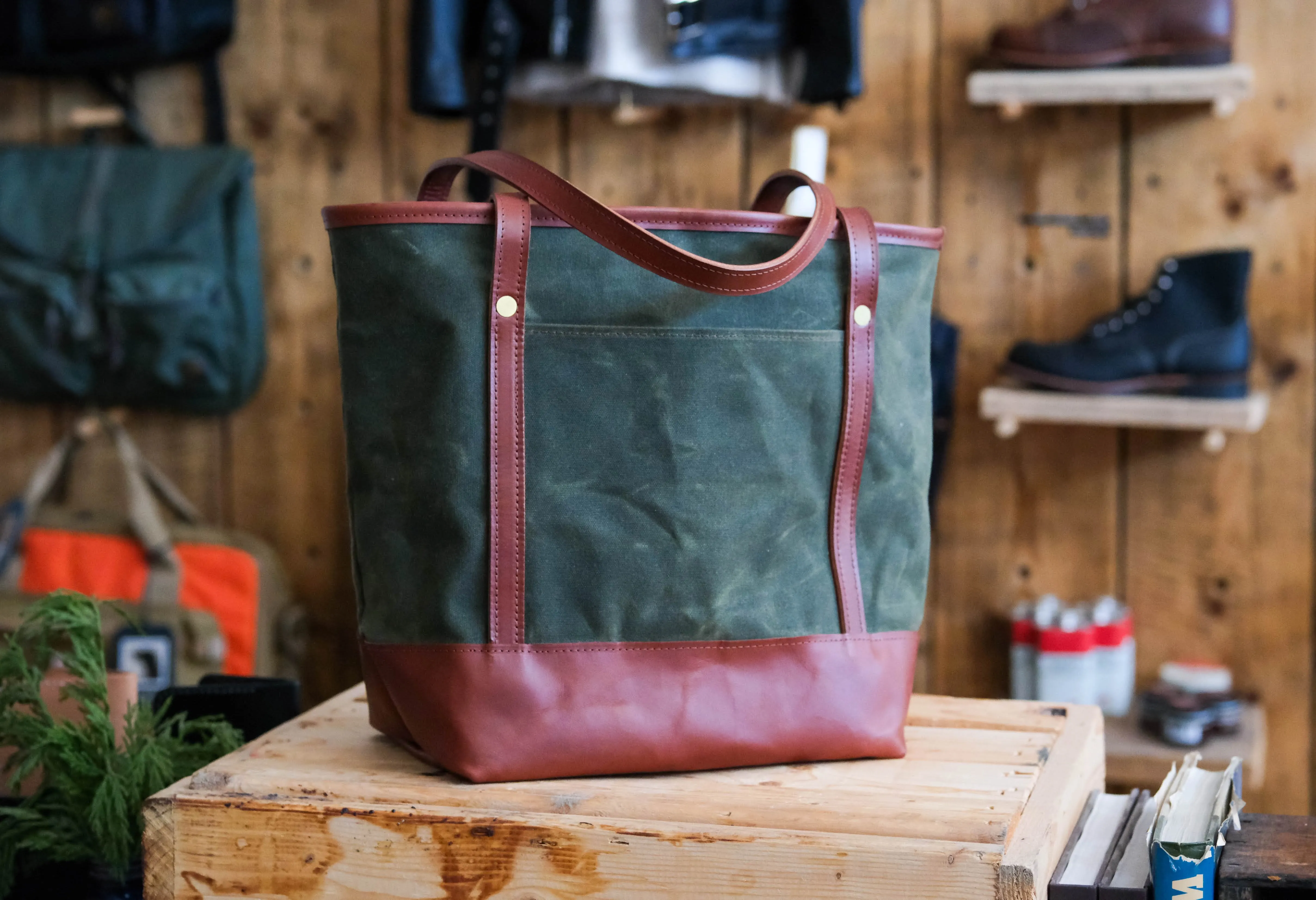 Canvas   Leather Tote