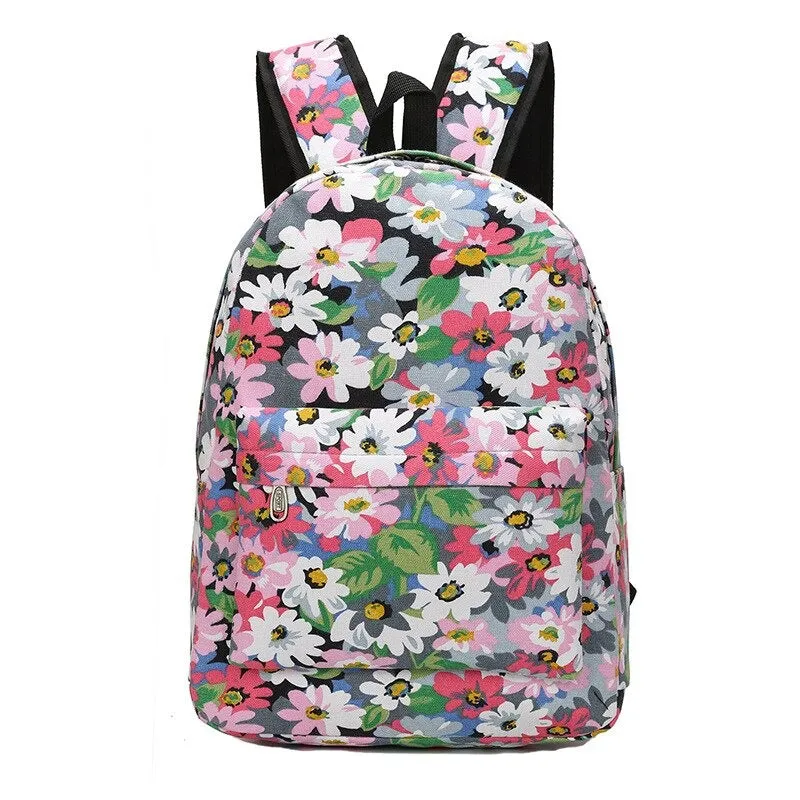 Canvas Preppy Style School Bags For Girls