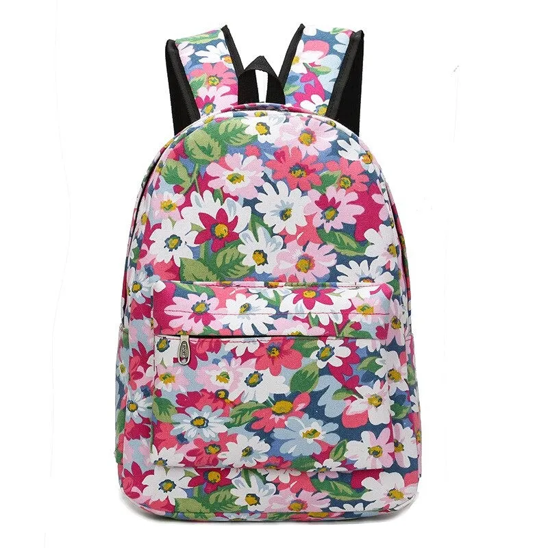 Canvas Preppy Style School Bags For Girls