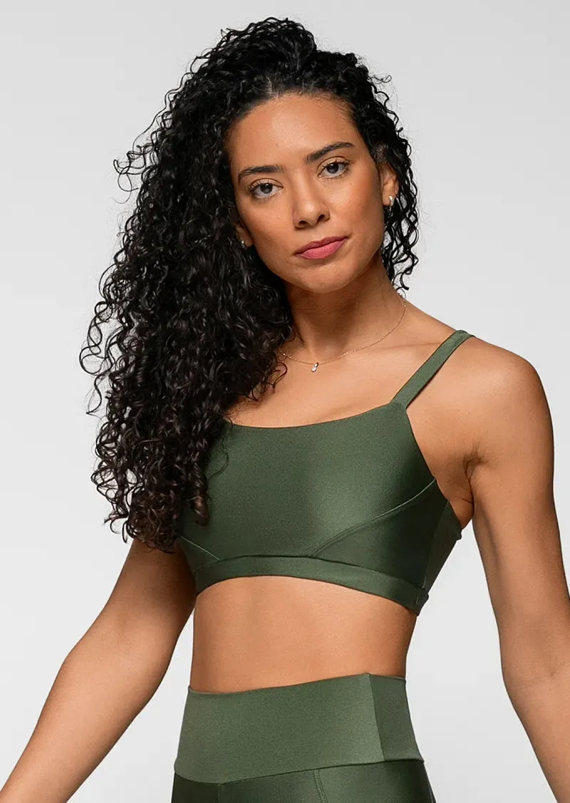 Canvas Sports Top - Military Green