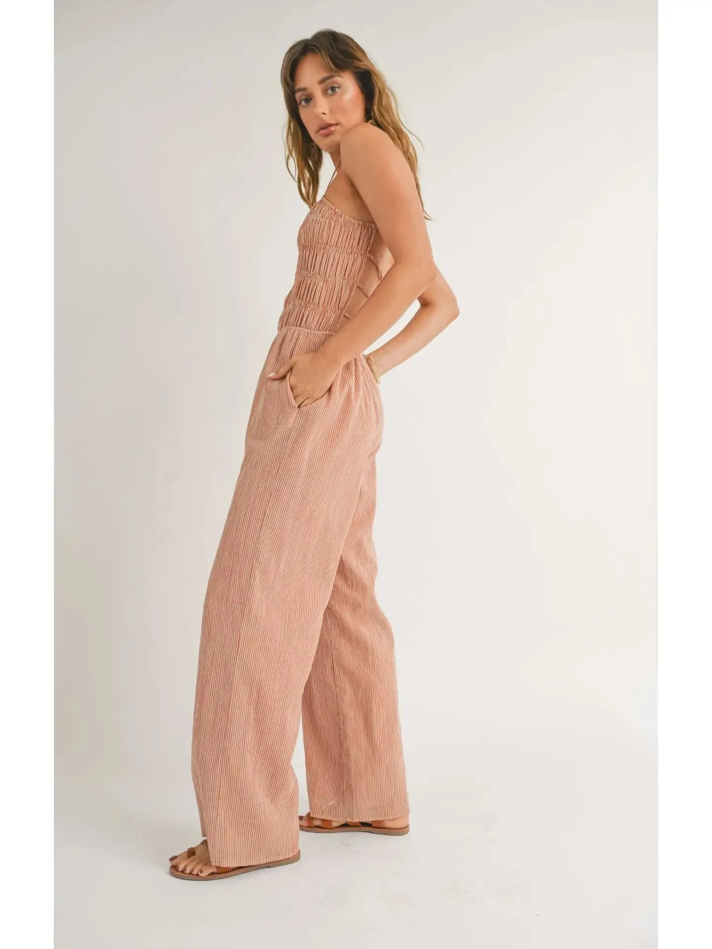 Canyon Land Open Back Jumpsuit