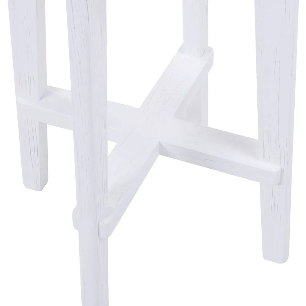 Cape Byron Rattan Kitchen Stool - White