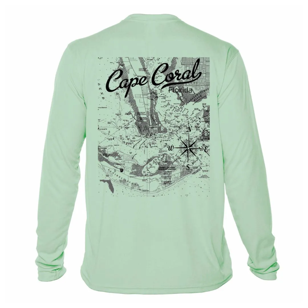 Cape Coral Map Sun Shirt - UPF50 Sun Protection Dryfit Shirt